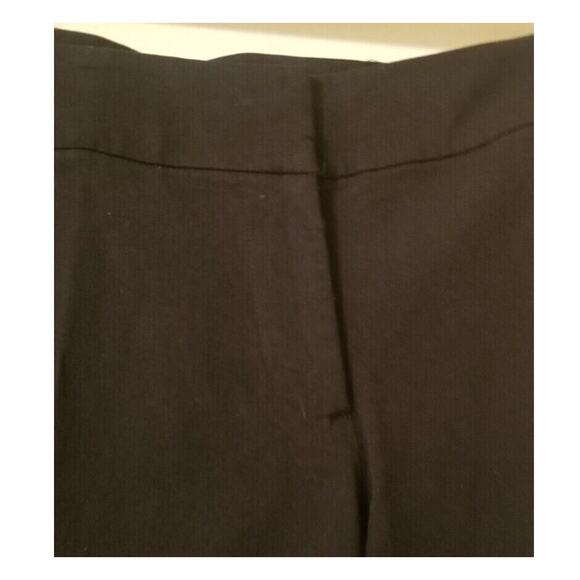 Sele Black Bermuda Shorts Nylon Rayon Spandex Button Zip Hook Eye Close Size 5/6 - Picture 2 of 8